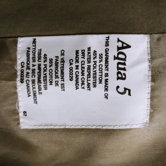 AQUASCUTUM Aqua 5 Men's Hampstead Trench  Size 42L - Picture 6 of 9